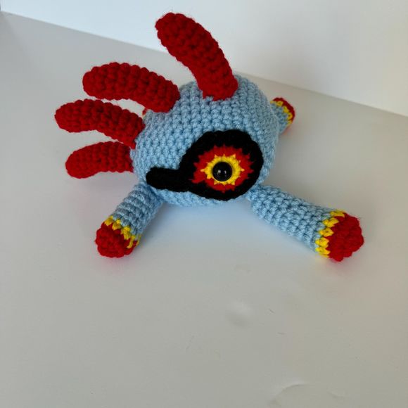 Murloc & Baby Crochet Stuffed Animal World of Warcraft Handmade Plush Gift WOW - Picture 7 of 9